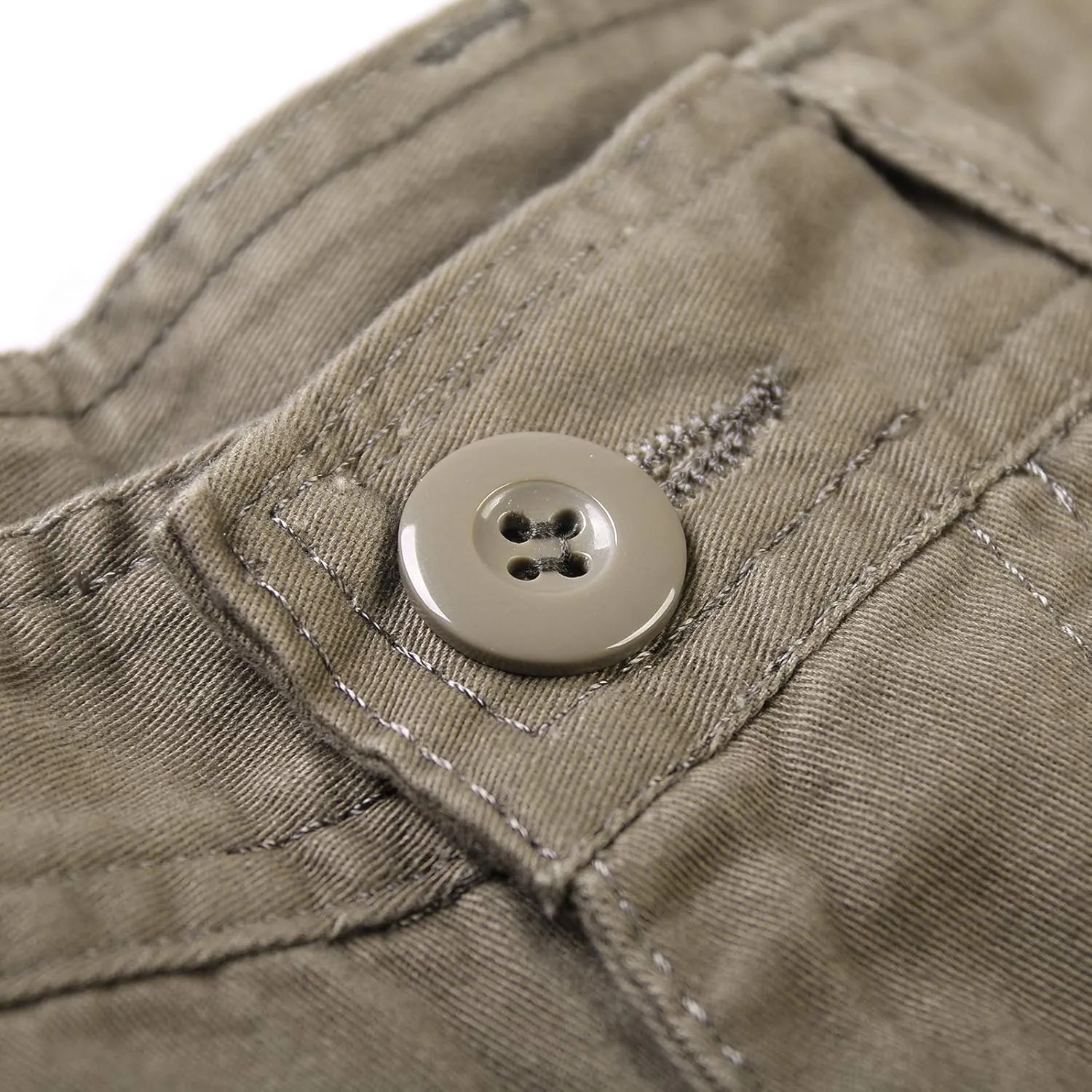 OCHENTA Cargo Shorts for Men with Zipper Pockets, Summer Mens Shorts Casual Military Outdoor Work (No Belt)