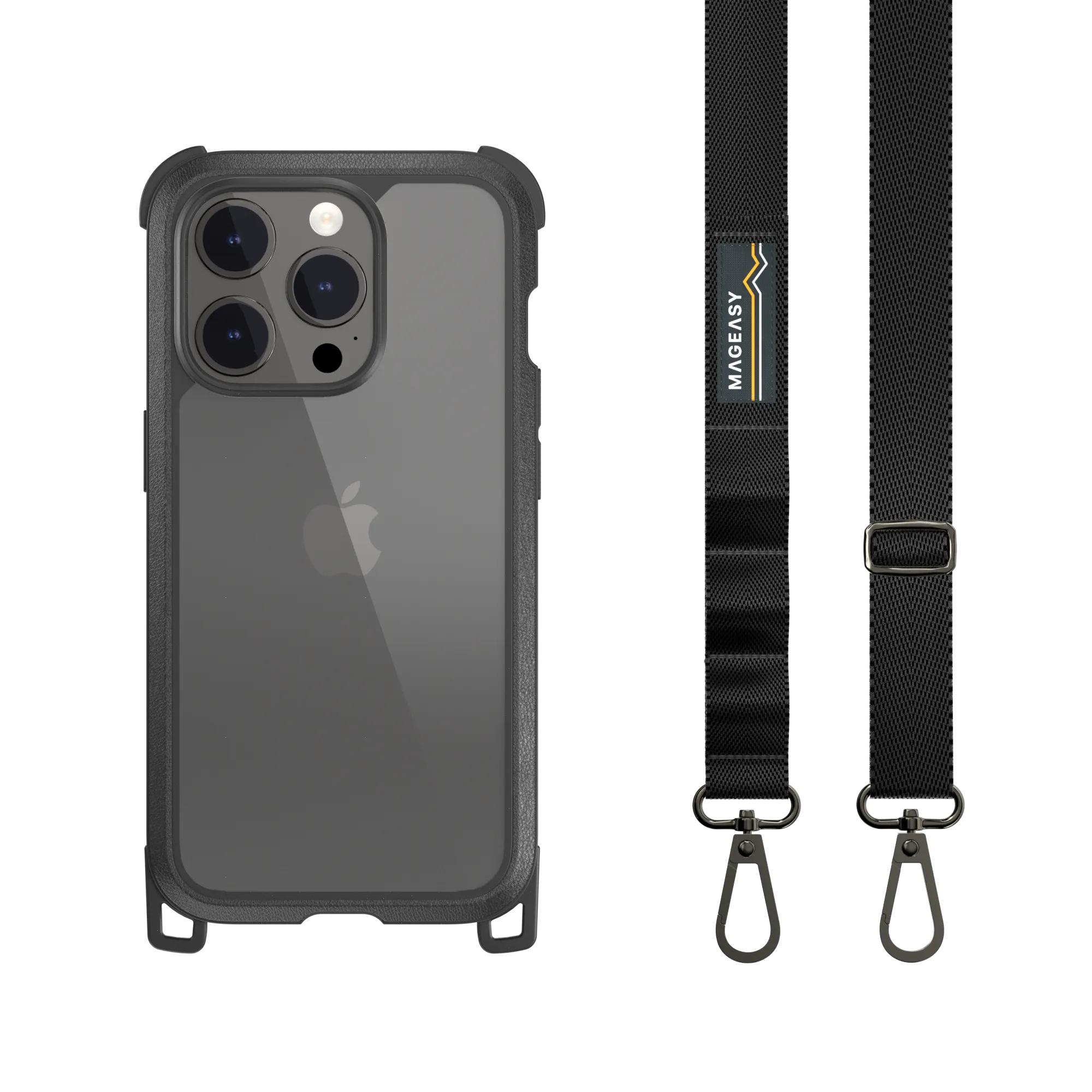 Odyssey   Strap Rugged Utility Protective iPhone 15 Case with Lanyard