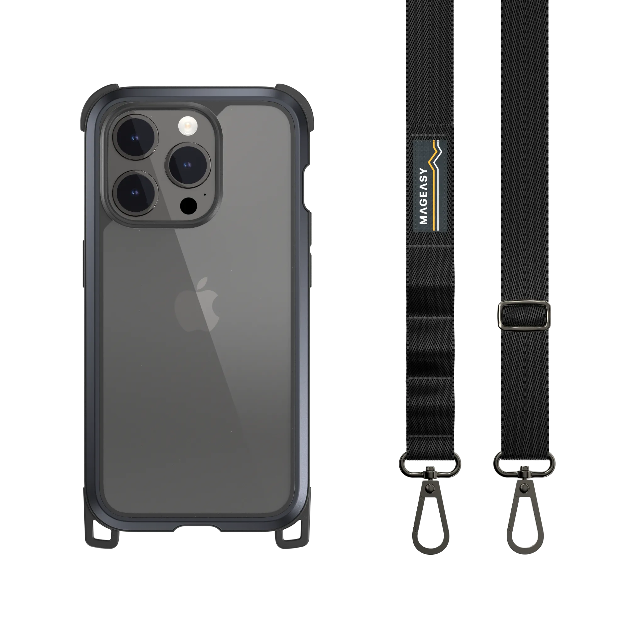 Odyssey   Strap Rugged Utility Protective iPhone 15 Case with Lanyard