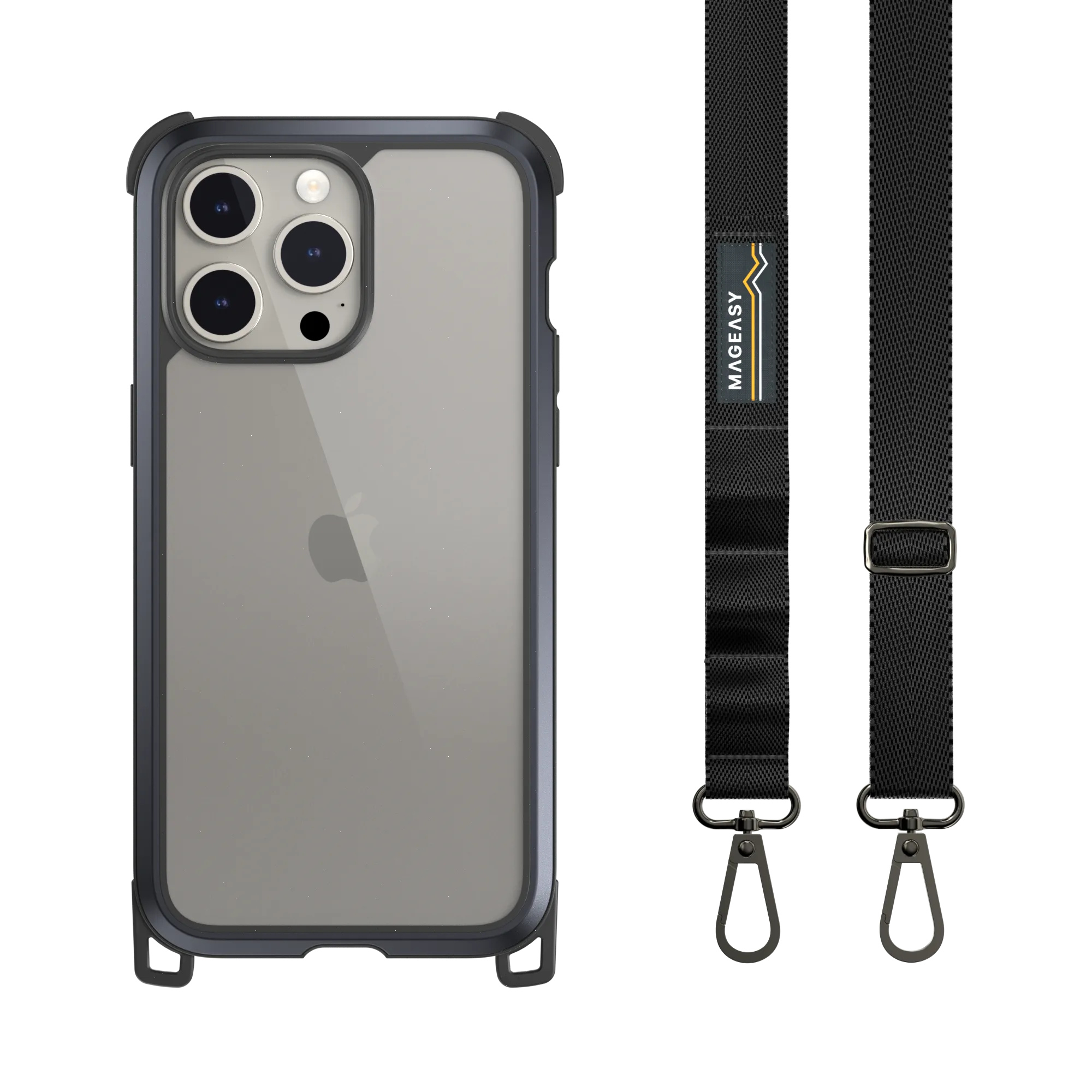 Odyssey   Strap Rugged Utility Protective iPhone 15 Case with Lanyard