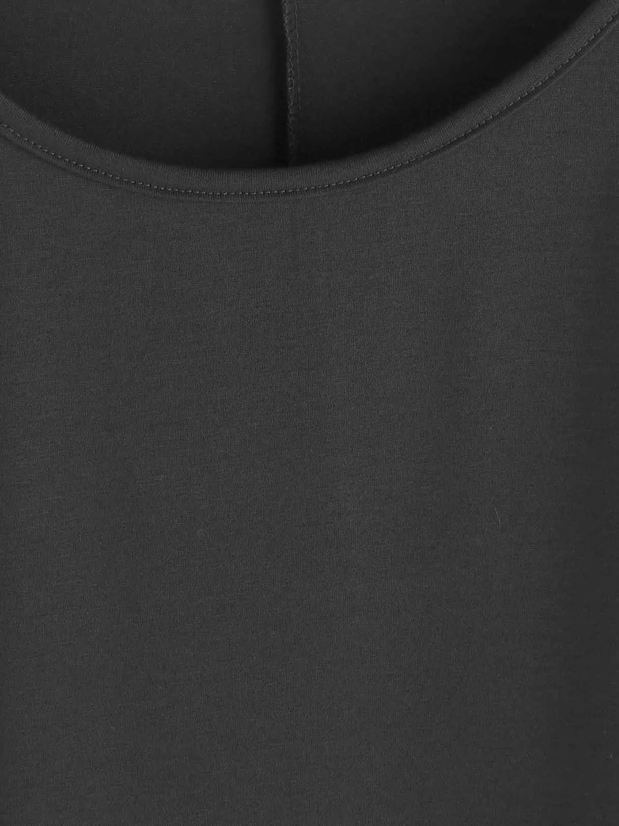 OEM ODM Crew Neck Stripe Long Sleeve Irregular Hem Black T-Shirts