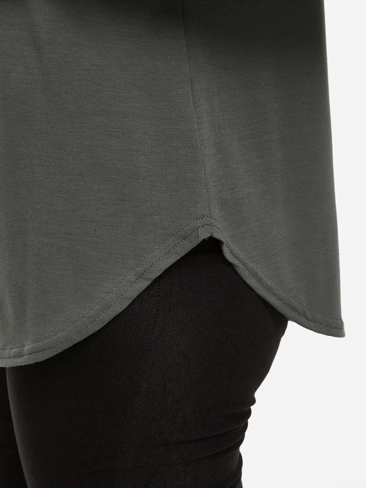 OEM ODM Round Neck Stripe Long Sleeve Grey T-Shirts