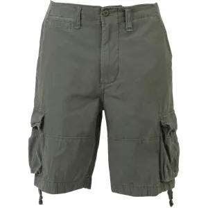 Olive Drab - Vintage Infantry Utility Army BDU Cargo Shorts - Heavyweight Cotton - Zipper Fly