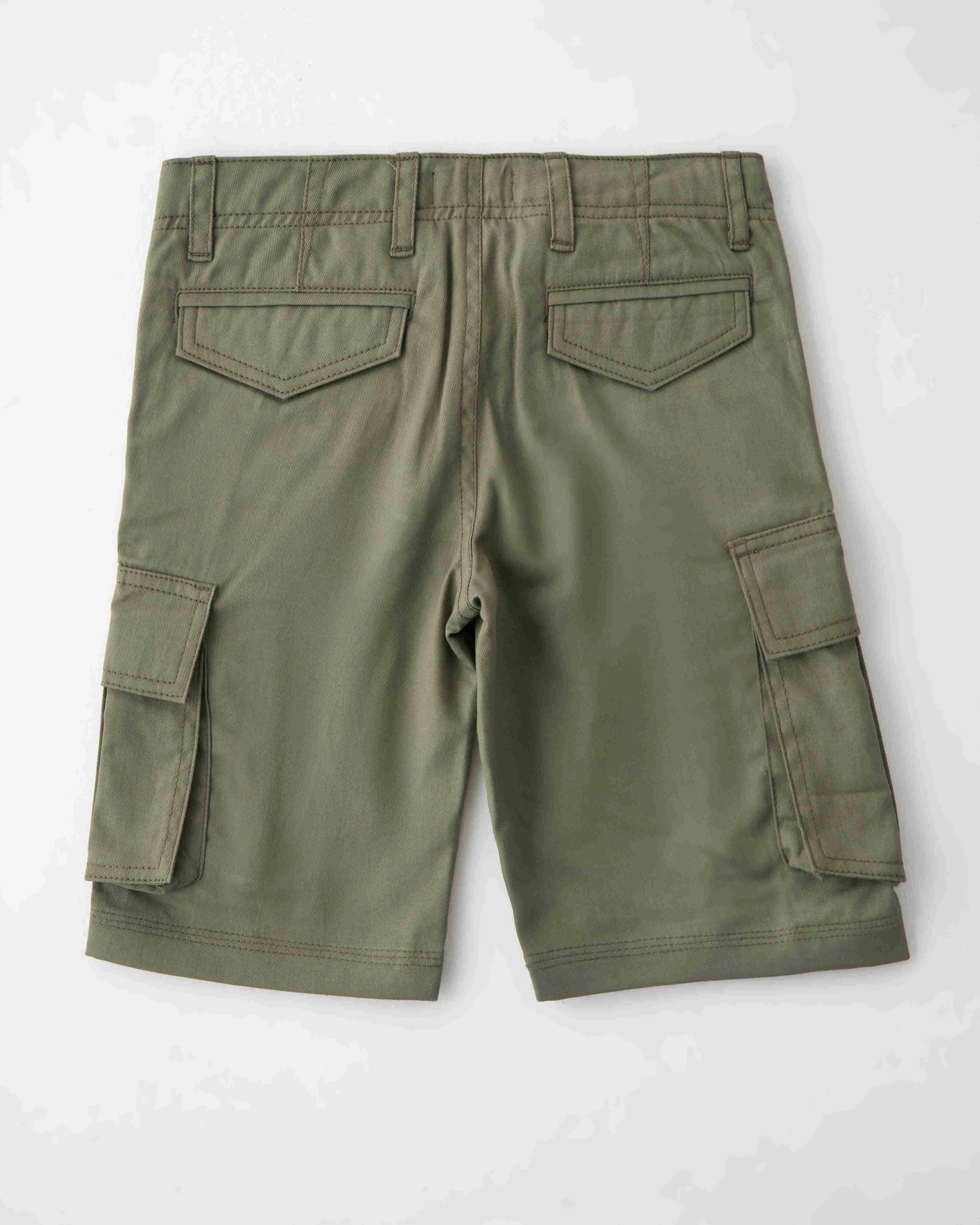 Olive Green Cargo Shorts
