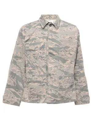 Olive Green Military Jacket - M - Marketplace