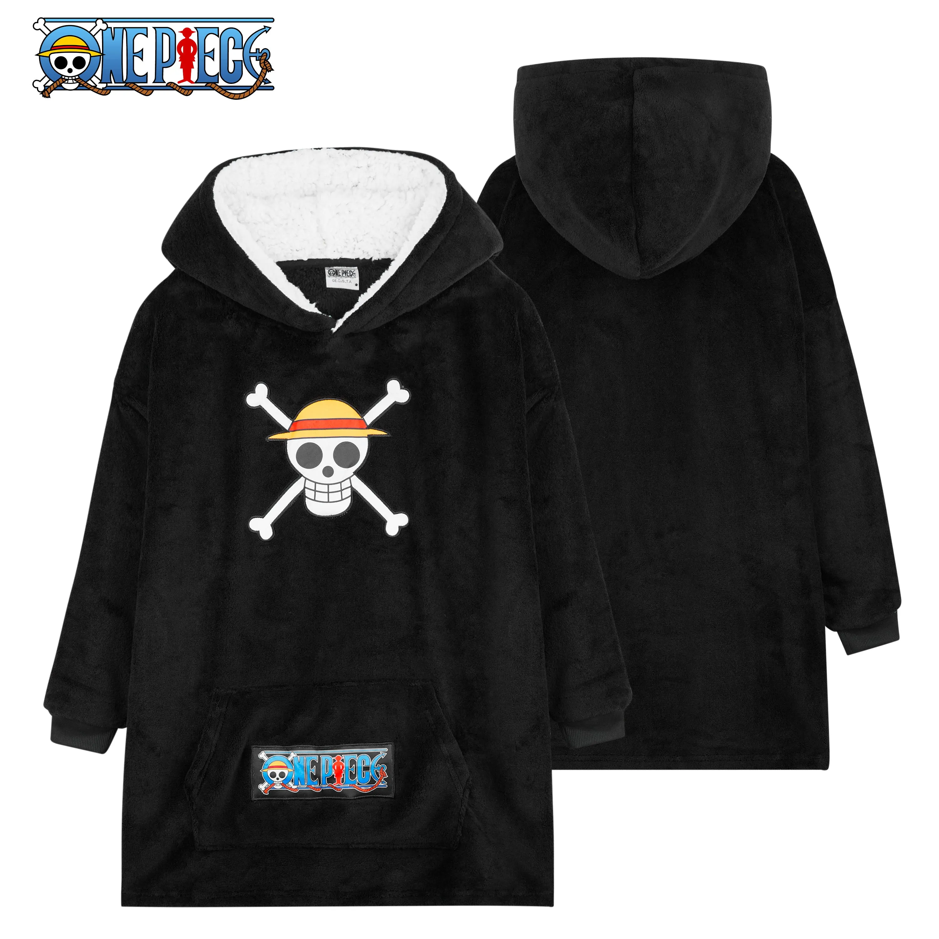 One Piece Fleece Hoodie Blanket for Boys & Teenagers