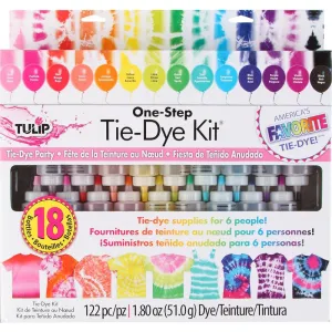One-Step 18-Color Tie Dye Party Kit