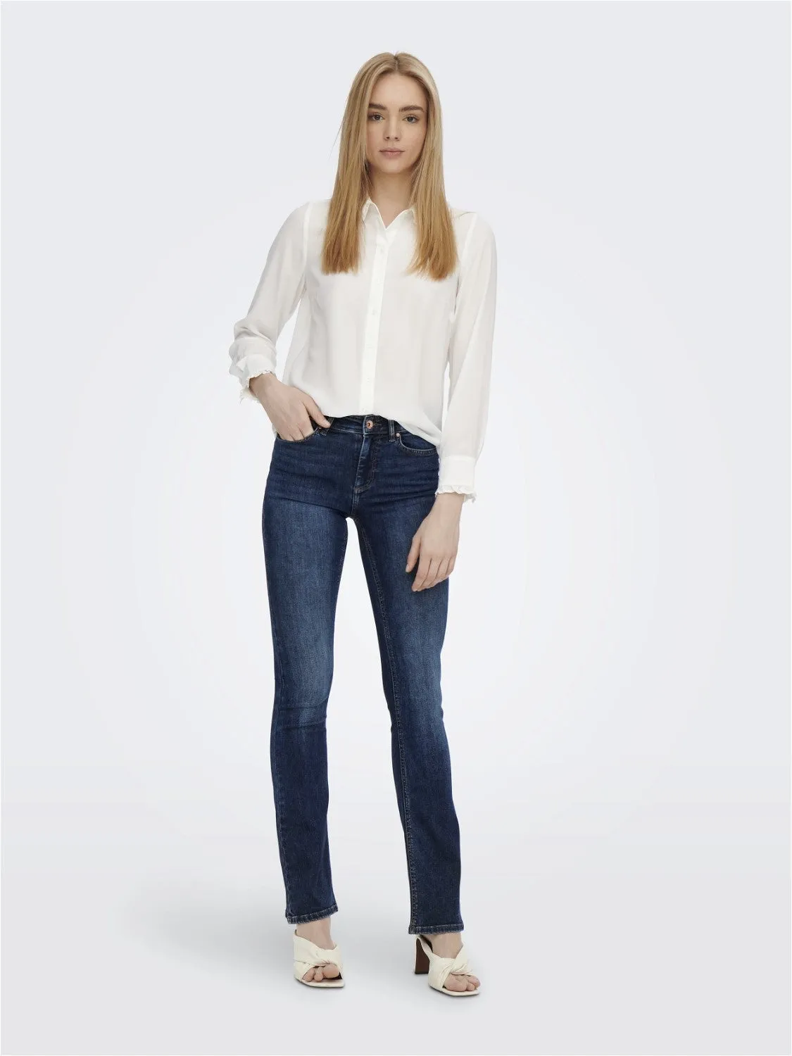 onlblush mid flared dnm tai021