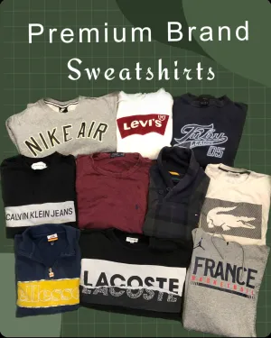 Only Premium Brand Sweatshirts including Polo Ralph Lauren Adidas Lacoste Nike and other brands