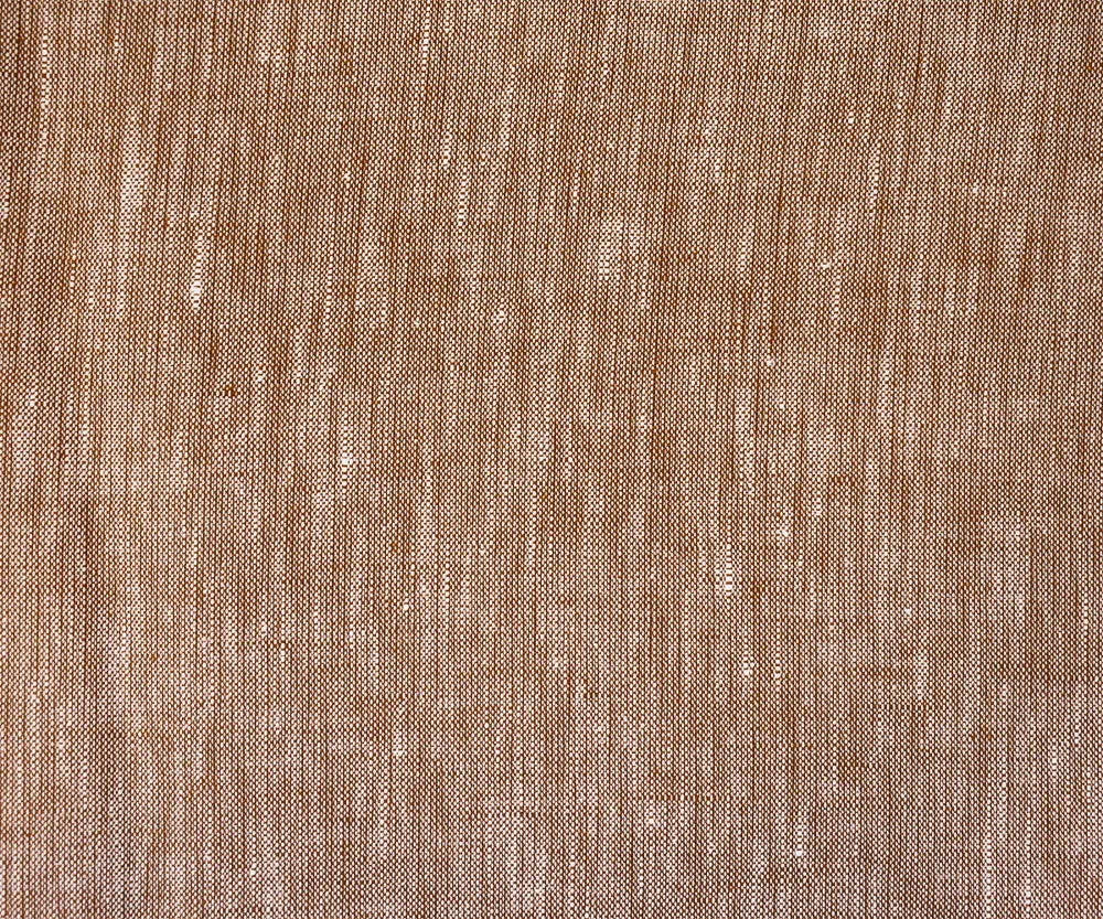 Orange-White Spence Bryson Slub Texture Irish Linen Chambray Woven Fabric