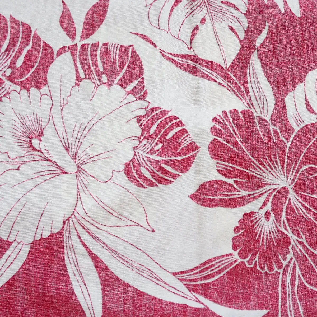 orchid shadow red REVERSE print hawaiian cotton shirt