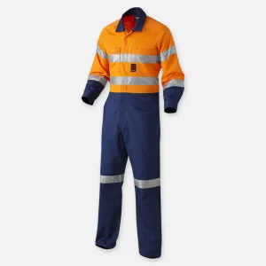 Originals Hi-Vis Reflective Two Tone Drill Work Overalls - K51525 (Orange/Navy)
