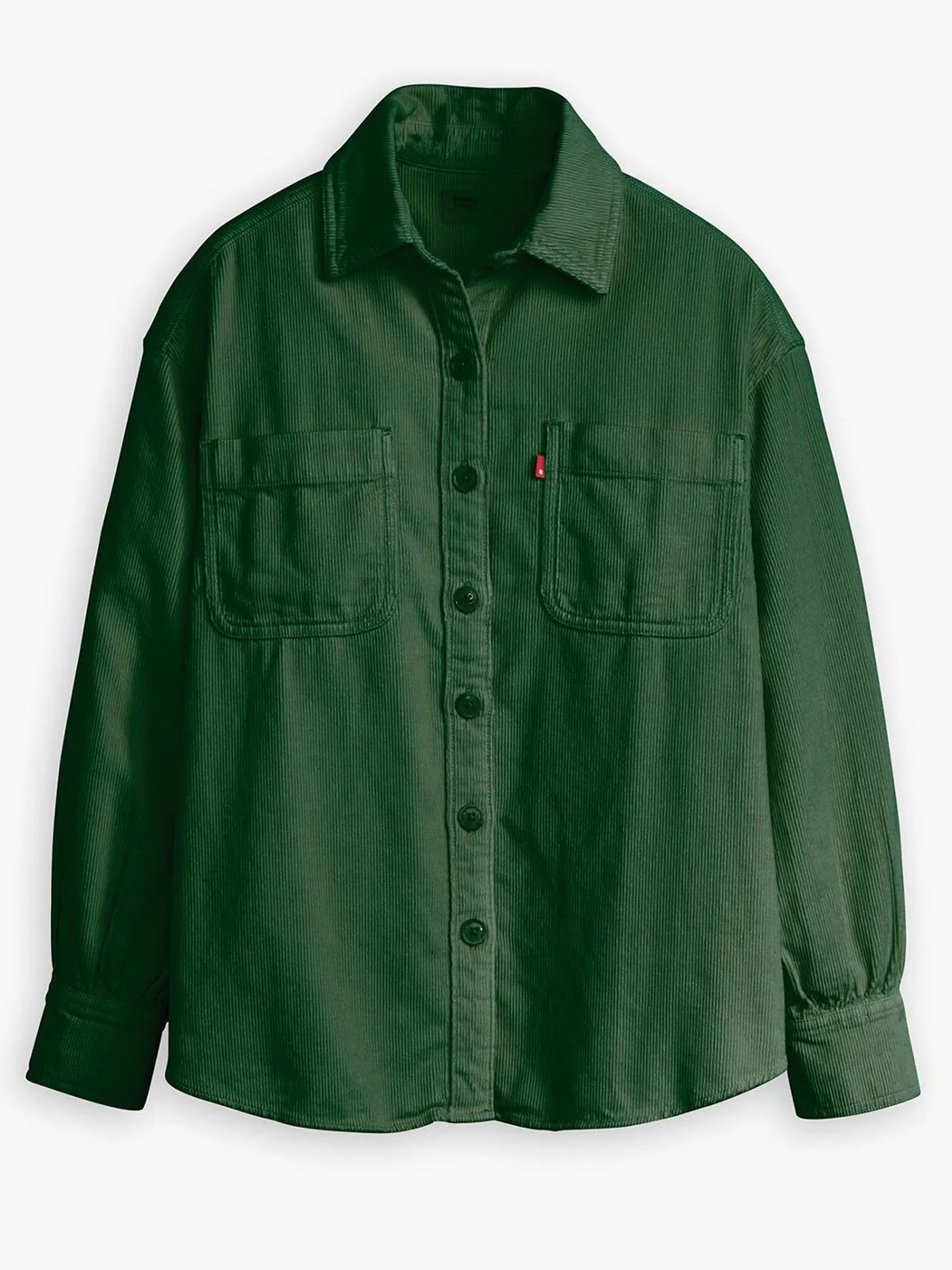 Orion Corduroy Python Green GD Long Sleeve Buttondown Shirt
