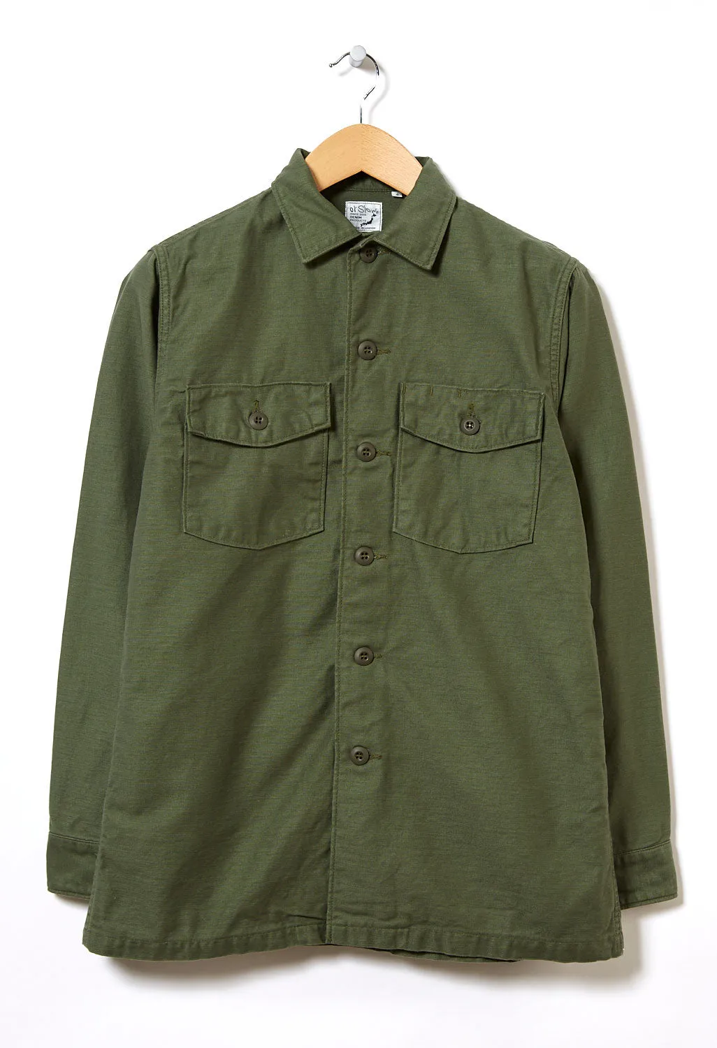 orSlow Men's US Army Shirt - Green