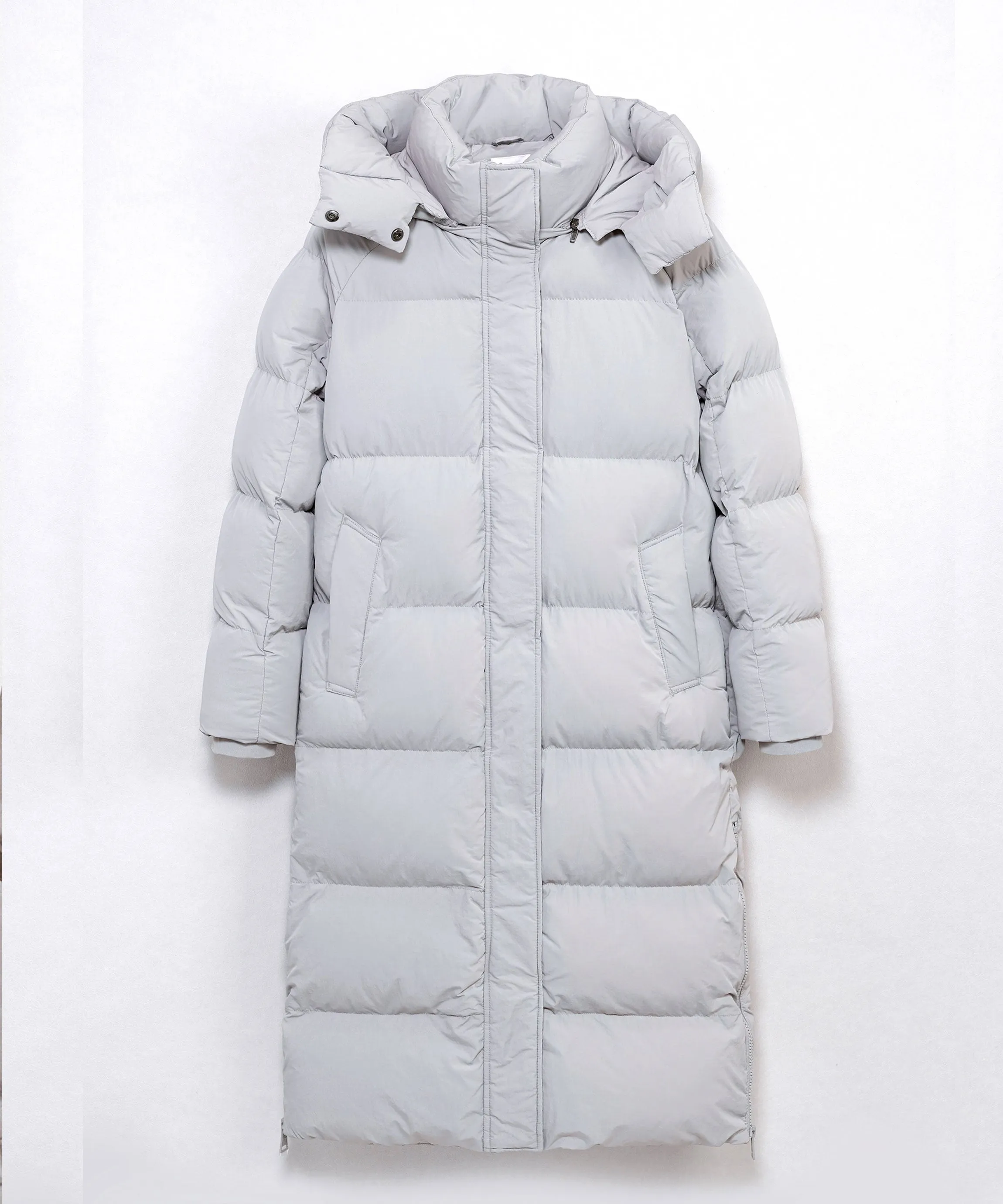 Oversize Jacke Addie Lang Grau