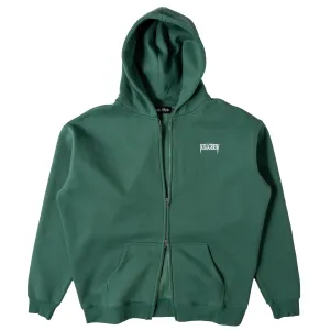 OVERSIZED LUX "SIMPLE" ZIP UP - GREEN