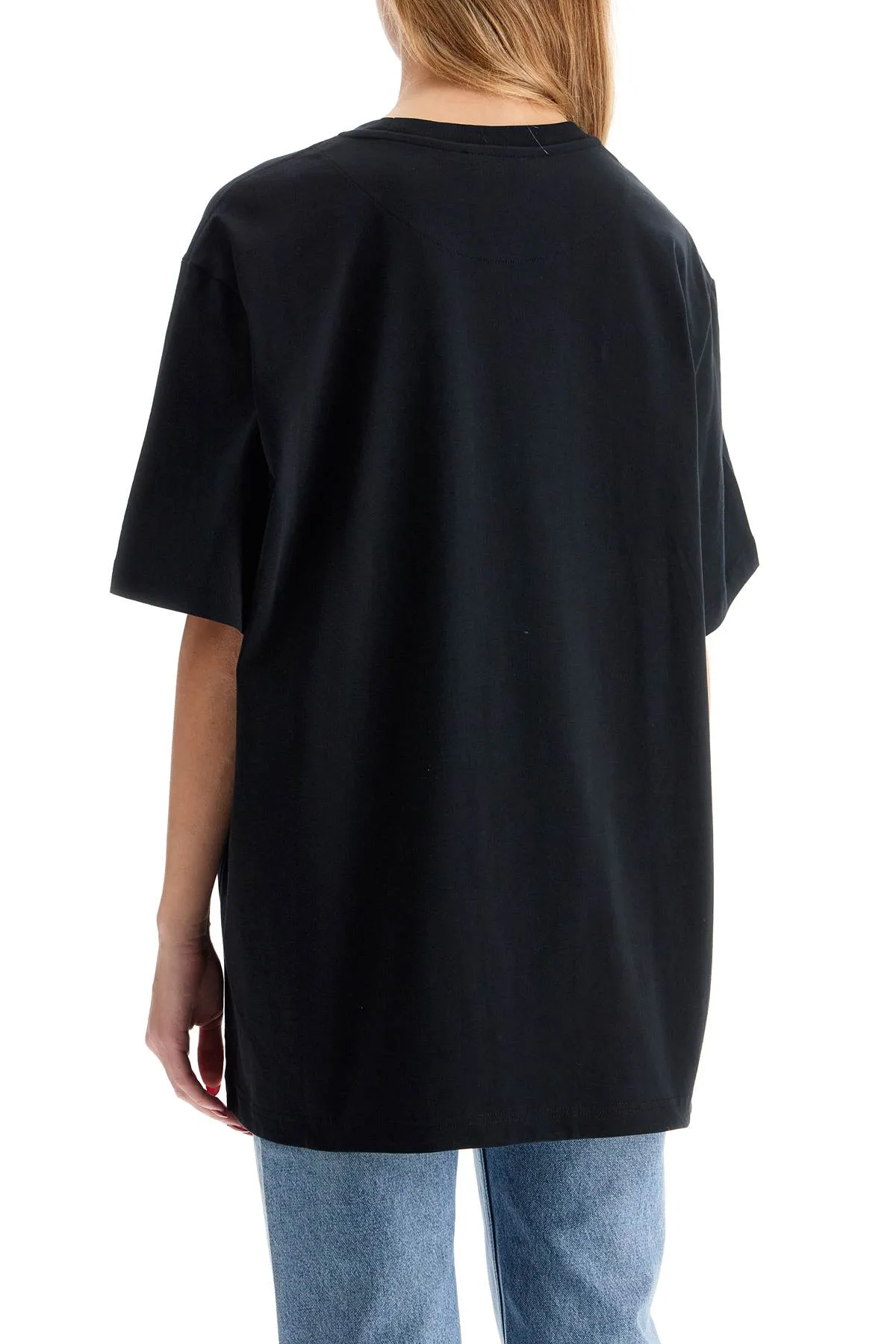 'oversized t-shirt 250WCT00350JJJ025AA BLACK