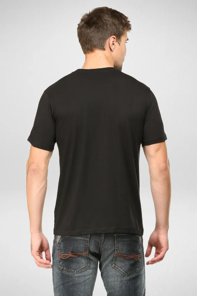 Pack Of 3 Plain T-shirts Navy Blue Mustard Yellow and Black for Men