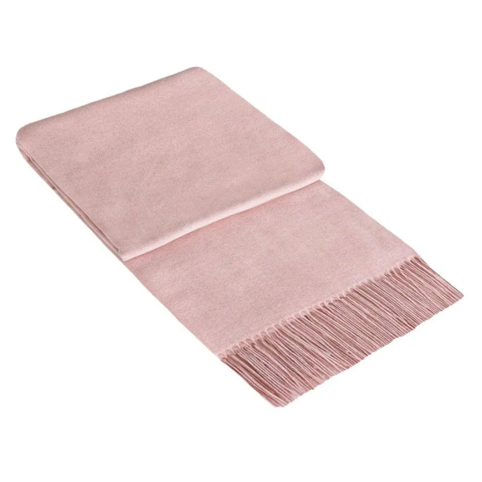 Paddington Throw - Fine Wool Blend - Blush