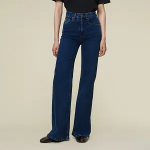 Palas Night Blue Drift - High Rise Flare