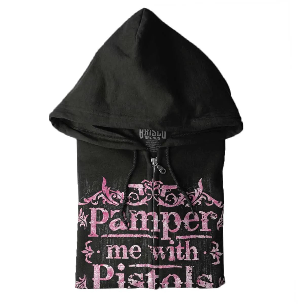 Pamper Me With Pistols Zip Hoodie