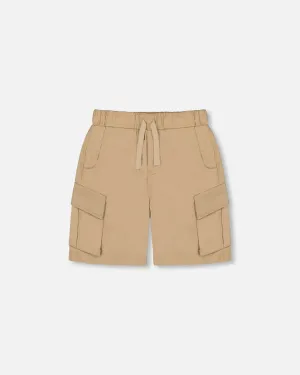 Parachute Cargo Pocket Shorts Light Beige