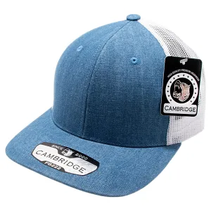 PB222D Pit Bull Cambridge Denim Trucker Hat [Light Denim/White]