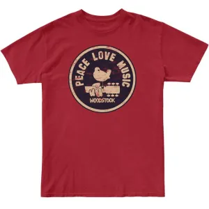 Peace Love Music Woodstock 100% Cotton Tee