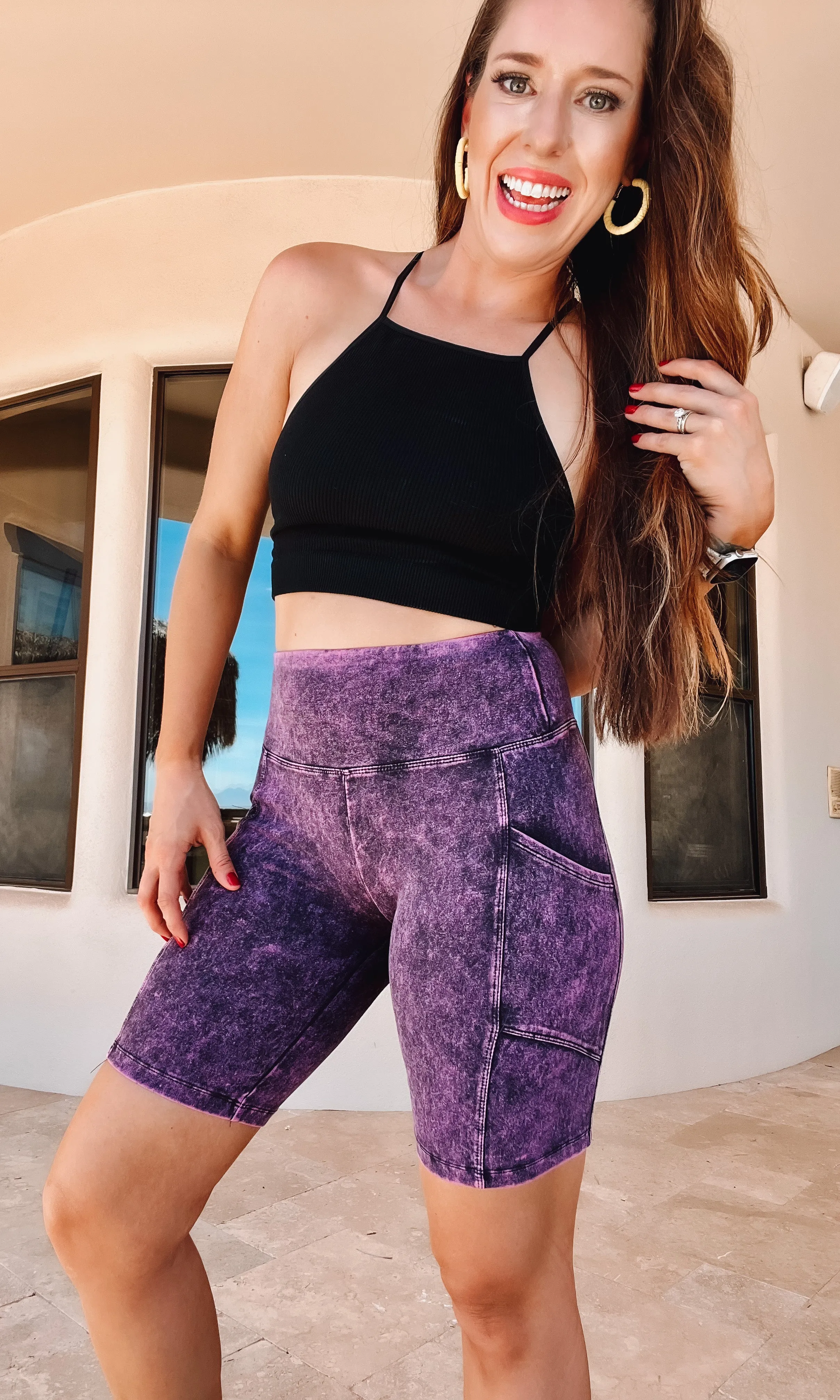 Peace Out ✌  Bike Shorts