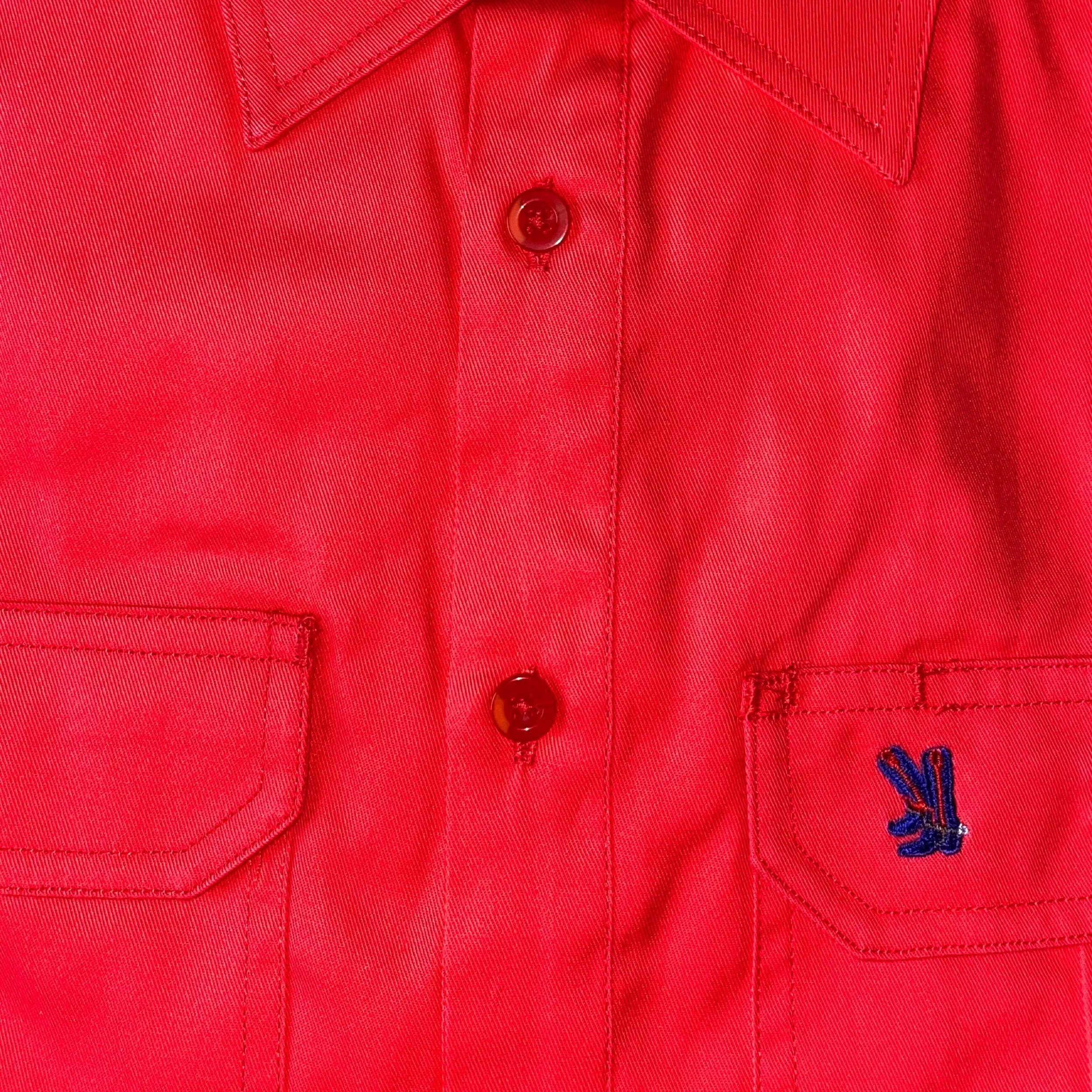 Peach Half Button - Light Weight