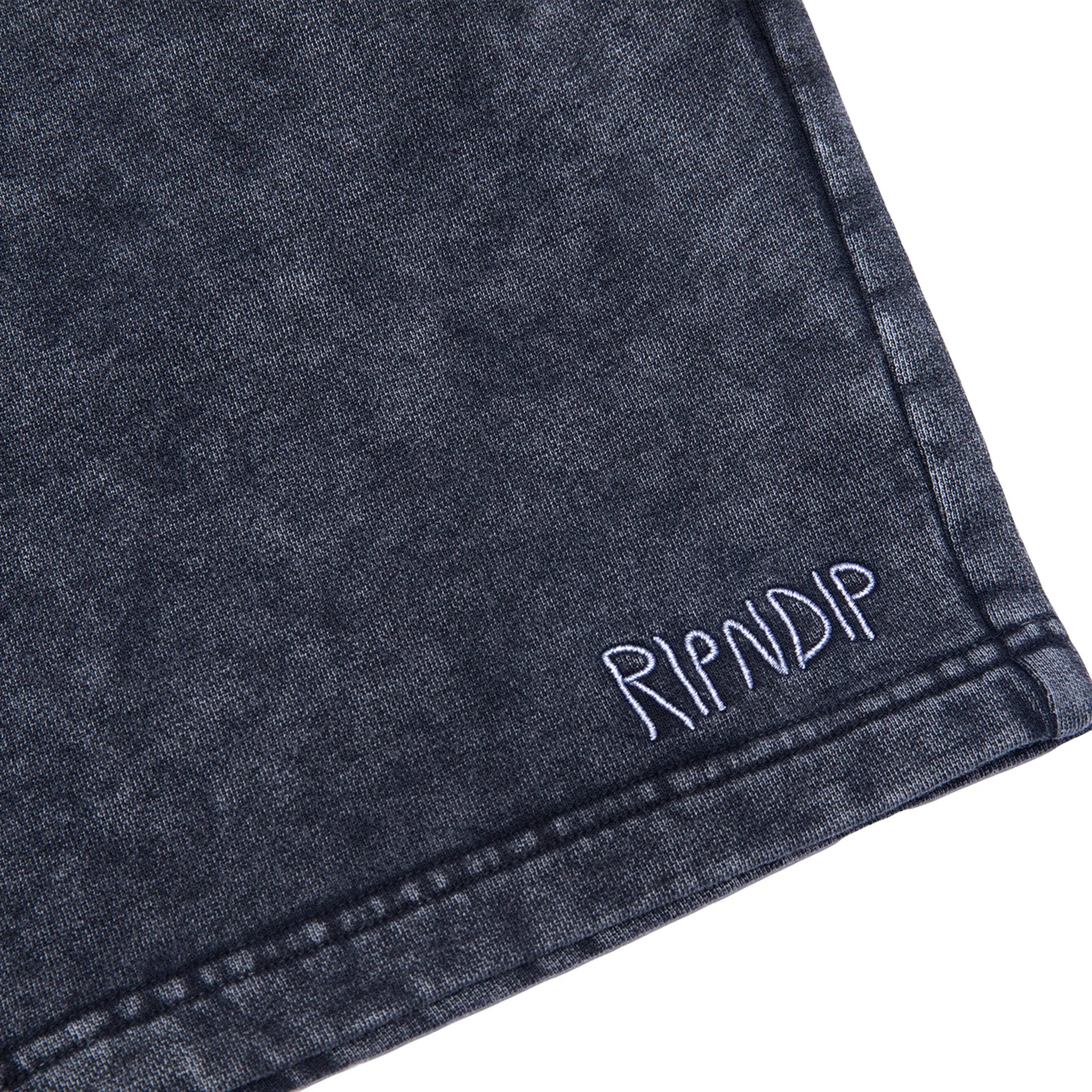 Peek A Nermal Sweatshorts (Black Acid Wash)