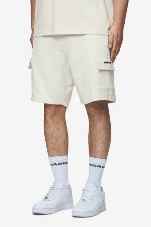 Pegador Otea Terry Cargo Shorts Washed Salty Cream