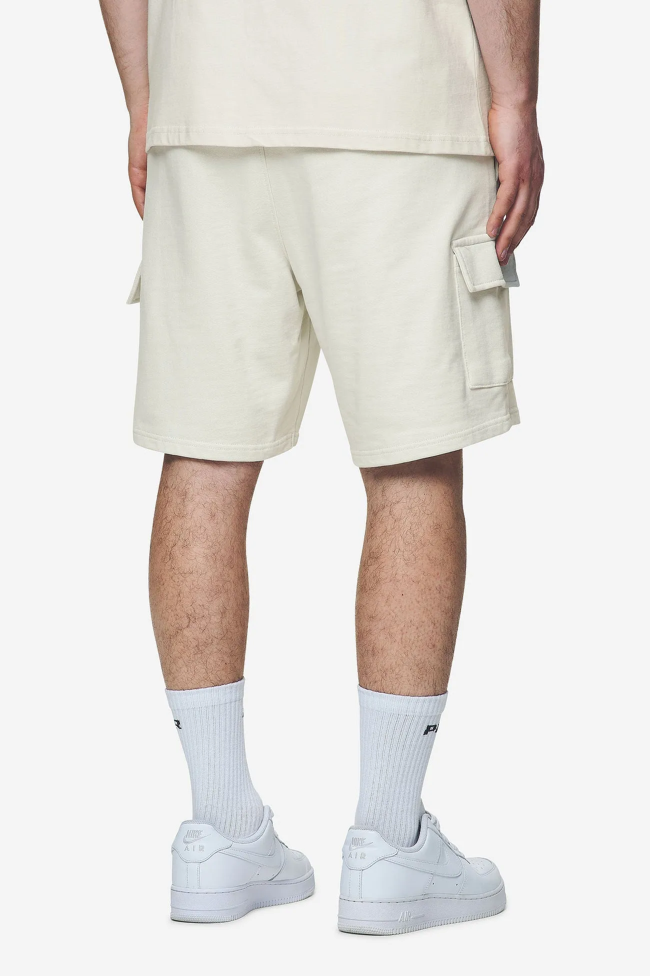 Pegador Otea Terry Cargo Shorts Washed Salty Cream