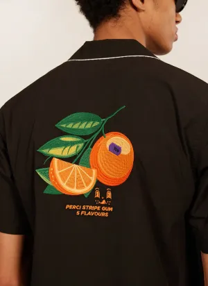 PerciCo Bowling Shirt | Cotton | Black