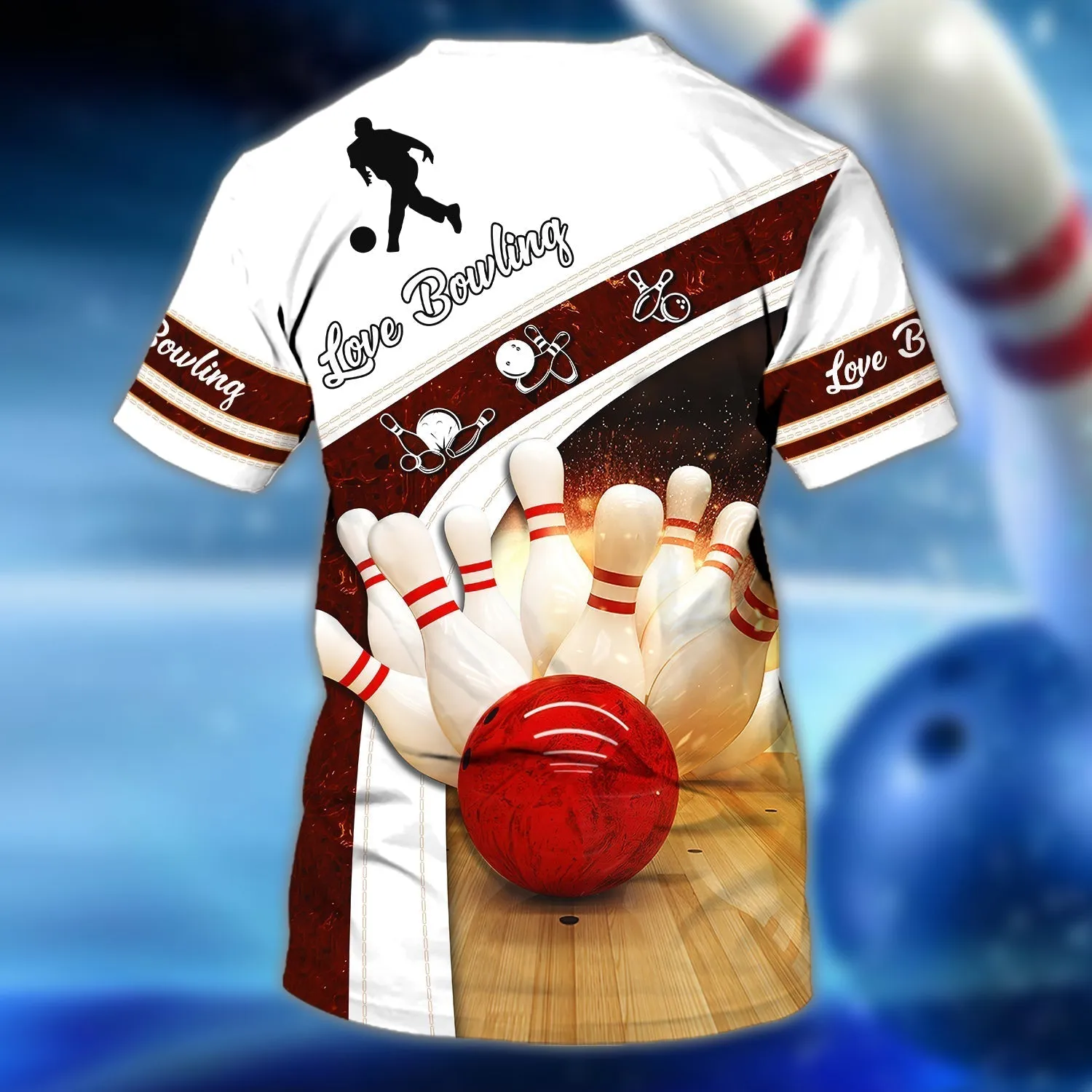 Personalized Men'S Bowling Shirt, 3D Full Printed Bowling Tshirt, Bowling Shirts, Custom Bowling Shirt
