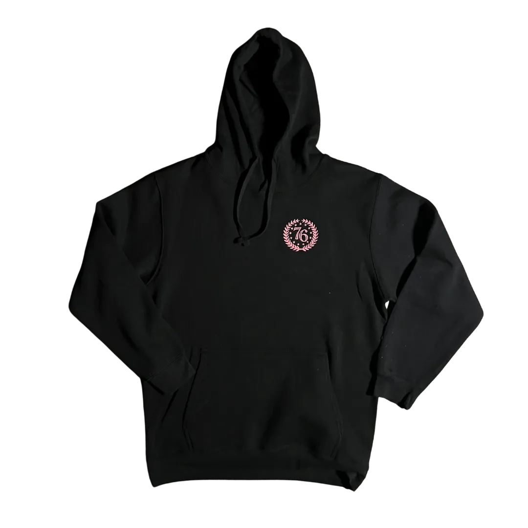 Pink Basic Crest Hoodie - Women's