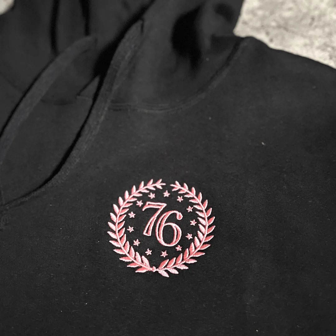 Pink Basic Crest Hoodie - Women's