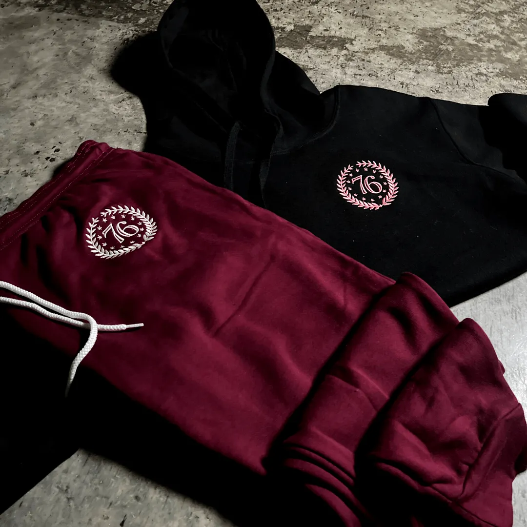 Pink Basic Crest Hoodie - Women's