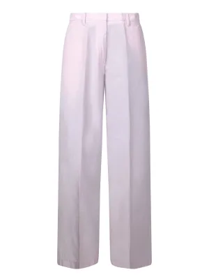 Pink Taffeta Chino Pants