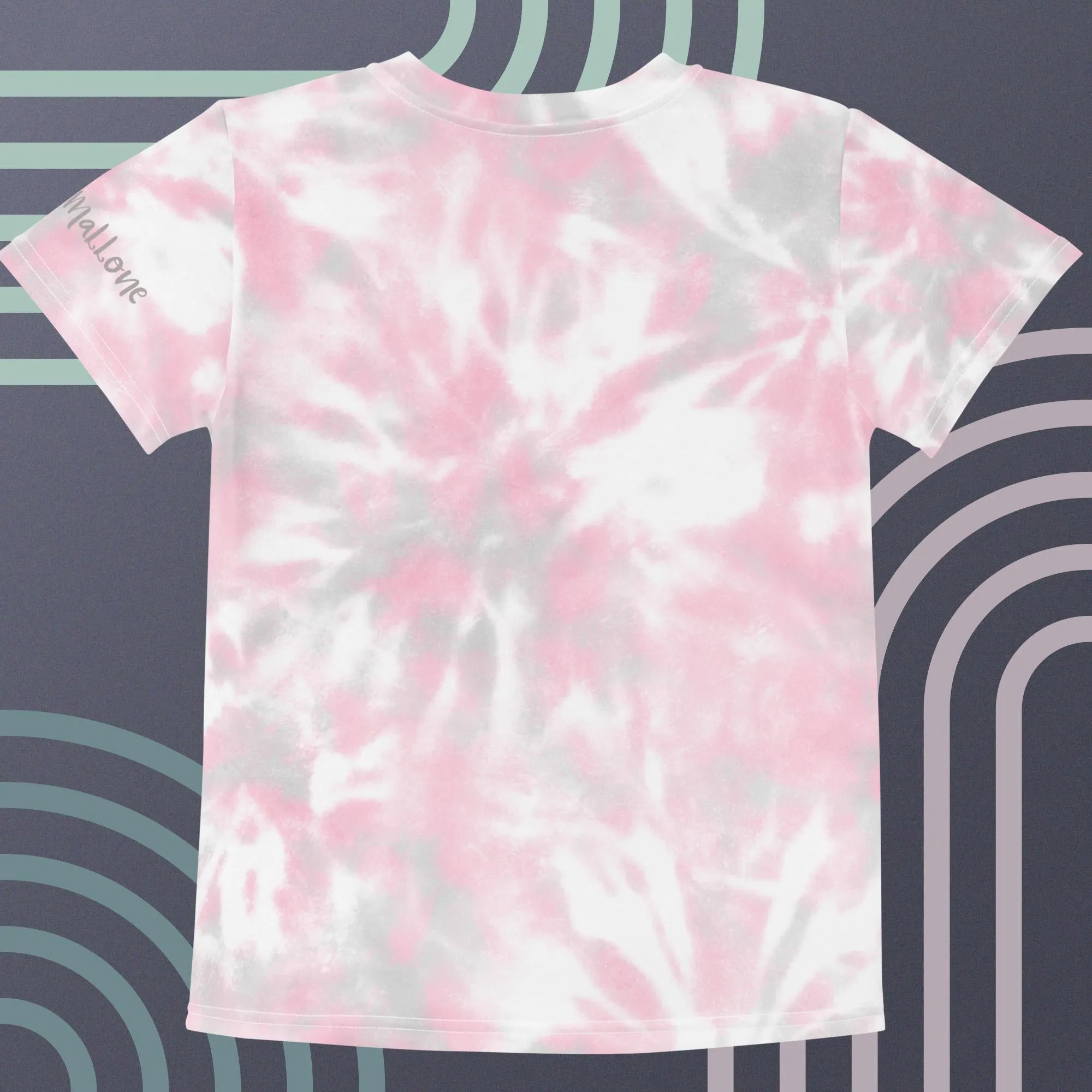 Pink Tie Dye Kids Crew Neck T-shirt