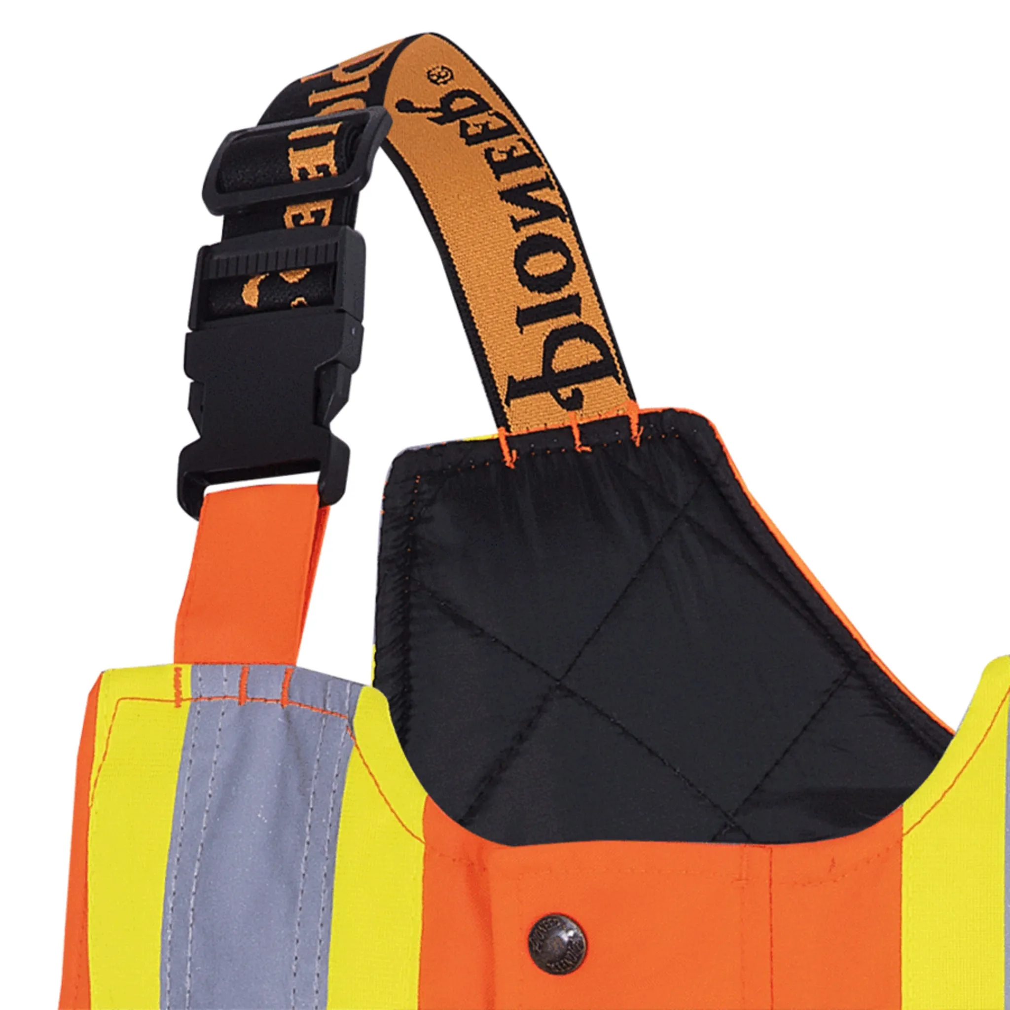Pioneer Men's Hi Vis Insulated Bib Overalls, CSA Certified, 300D Oxford Poly, Waterproof, Quilted Lining, Reflective Tape, Safety Gear | Sizes XXS-5XL