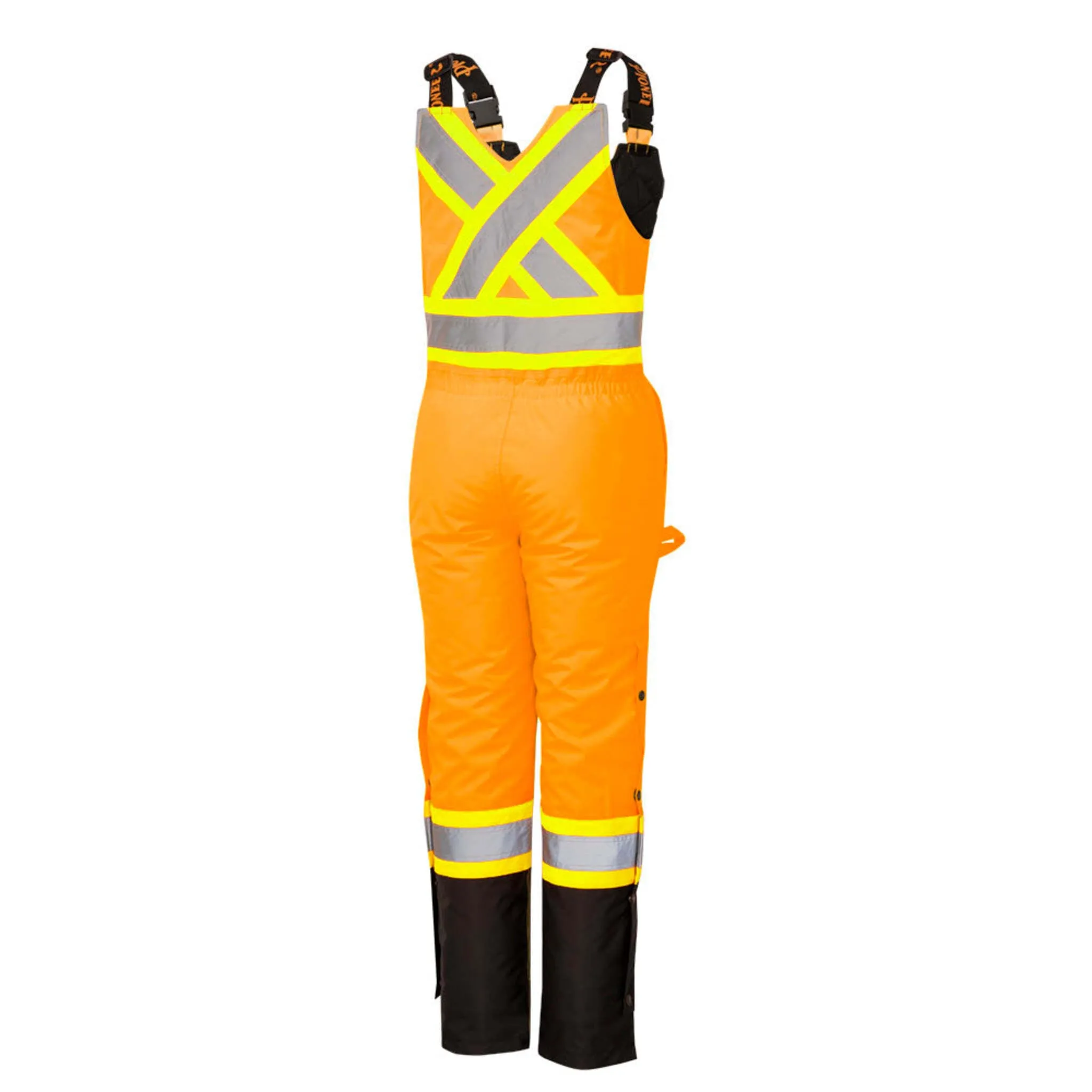 Pioneer Women's Hi-Vis Waterproof Overalls with Adjustable Straps, Reflective Tape for Safety, All-Weather Protection, Durable Workwear | Sizes XS-4XL