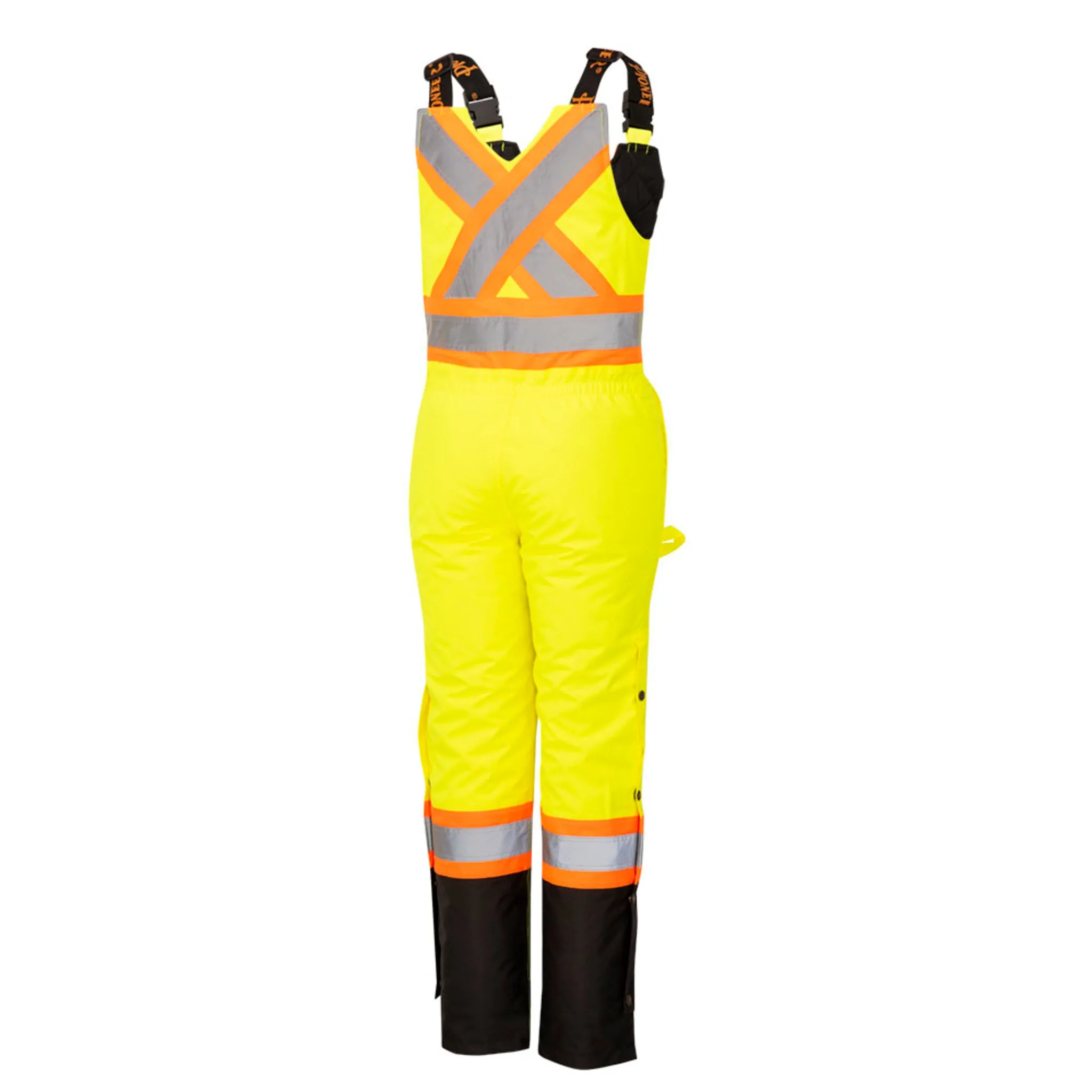 Pioneer Women's Hi-Vis Waterproof Overalls with Adjustable Straps, Reflective Tape for Safety, All-Weather Protection, Durable Workwear | Sizes XS-4XL