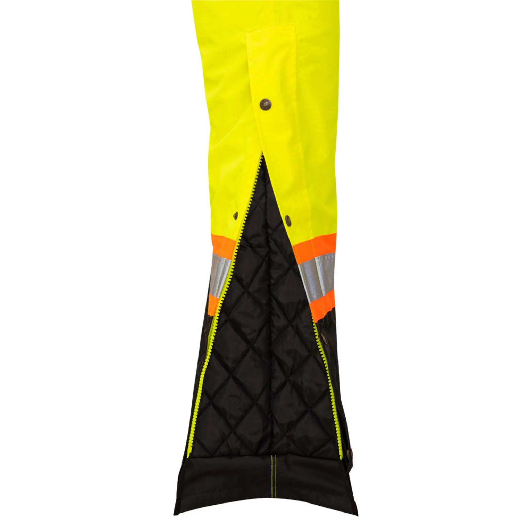 Pioneer Women's Hi-Vis Waterproof Overalls with Adjustable Straps, Reflective Tape for Safety, All-Weather Protection, Durable Workwear | Sizes XS-4XL