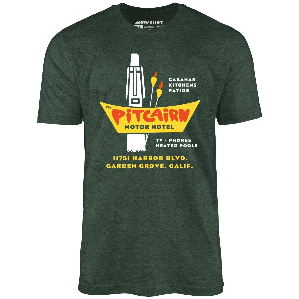 Pitcairn Motor Hotel - Garden Grove, CA - Vintage Hotel - Unisex T-Shirt