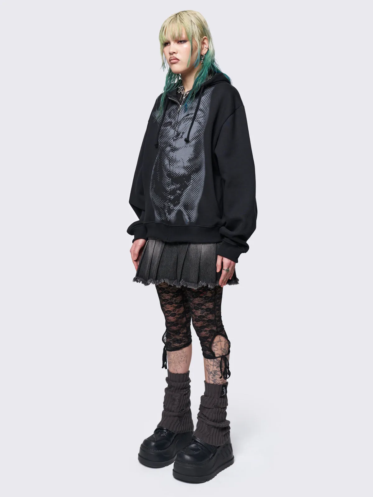 Pixel Kitty Zip Up Hoodie