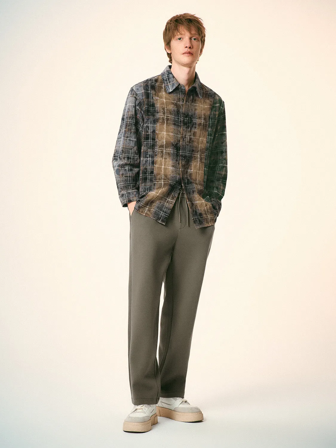 Plaid Button Up Loose Shirts