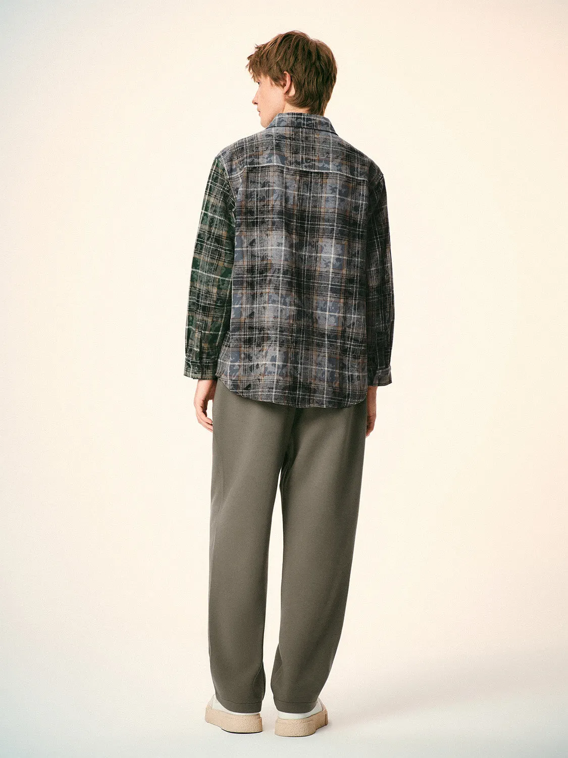 Plaid Button Up Loose Shirts