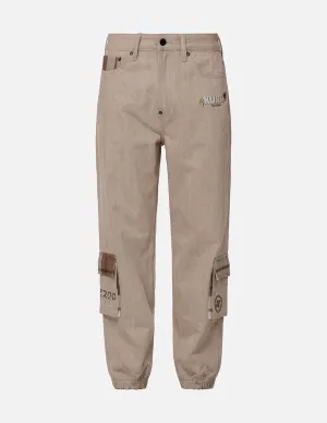 Plaid Flannel Pocket Jogger Jeans