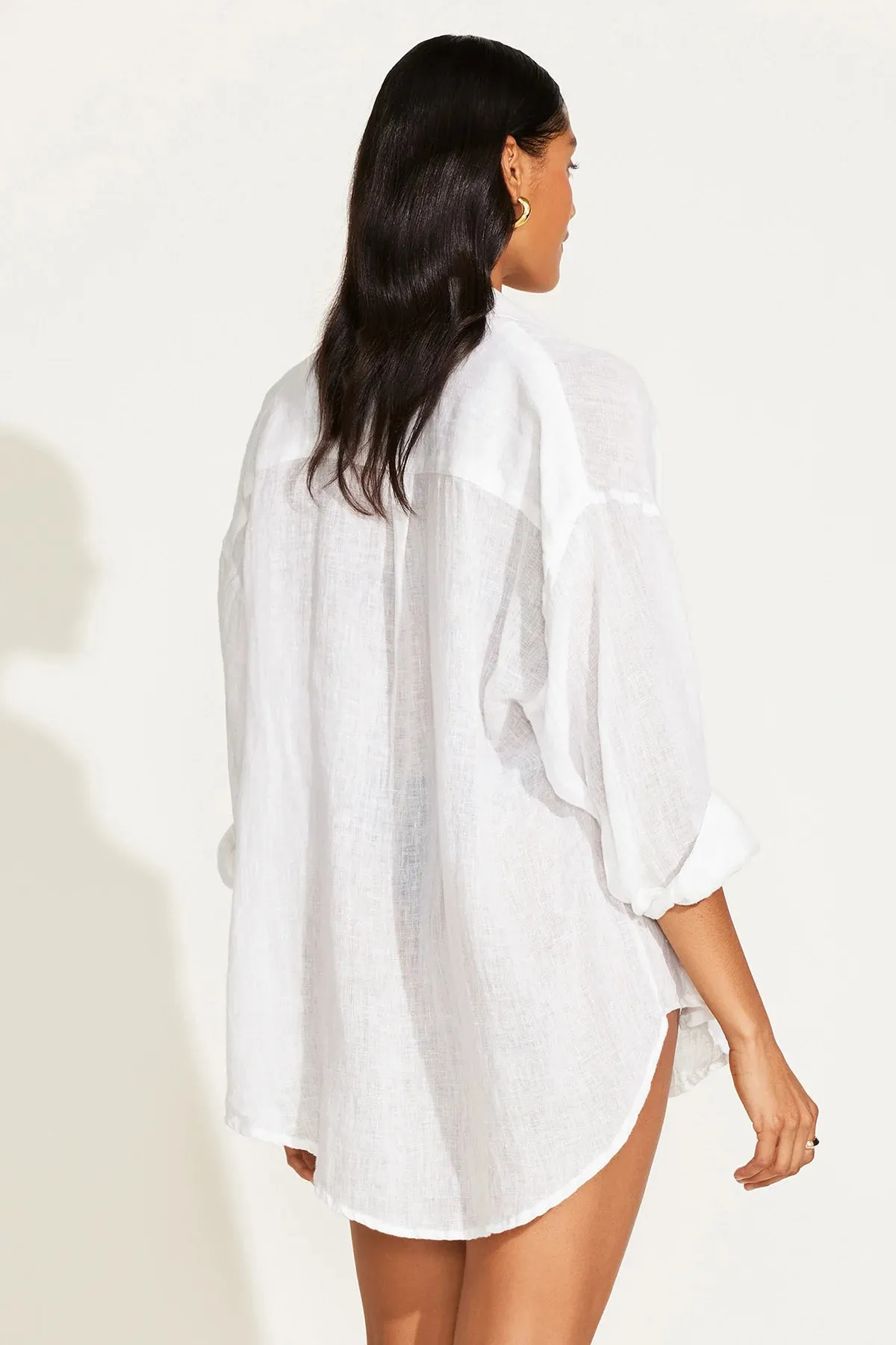Playa Linen Shirt - White